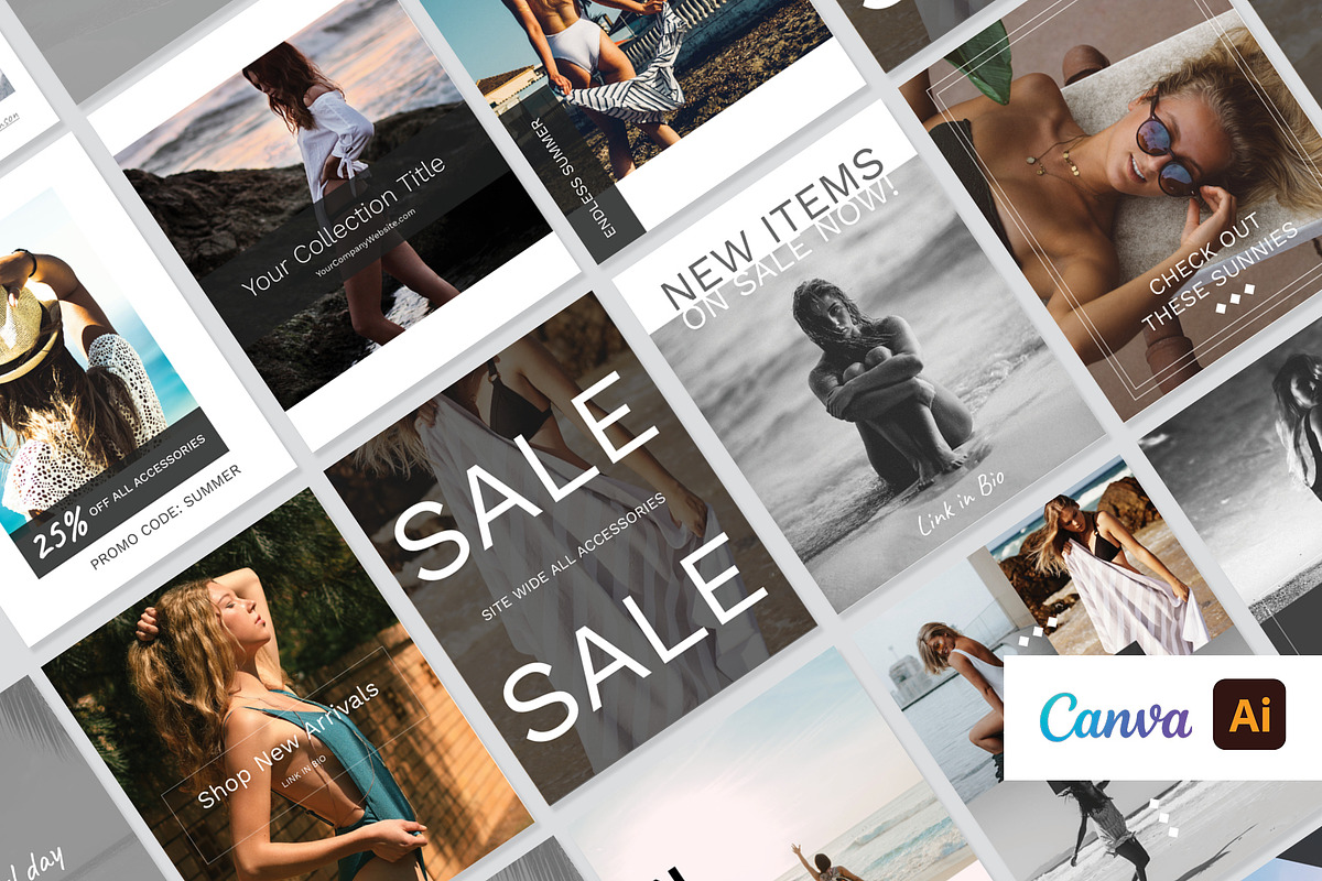 Fashion / Retail Social Media Pack, a Social Media Template by Unravel (Photo 1 of 5)