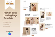 Fashion Sales Landing Page Template, a Landing Page Template by as.designzx (Thumbnail 1 of 4)