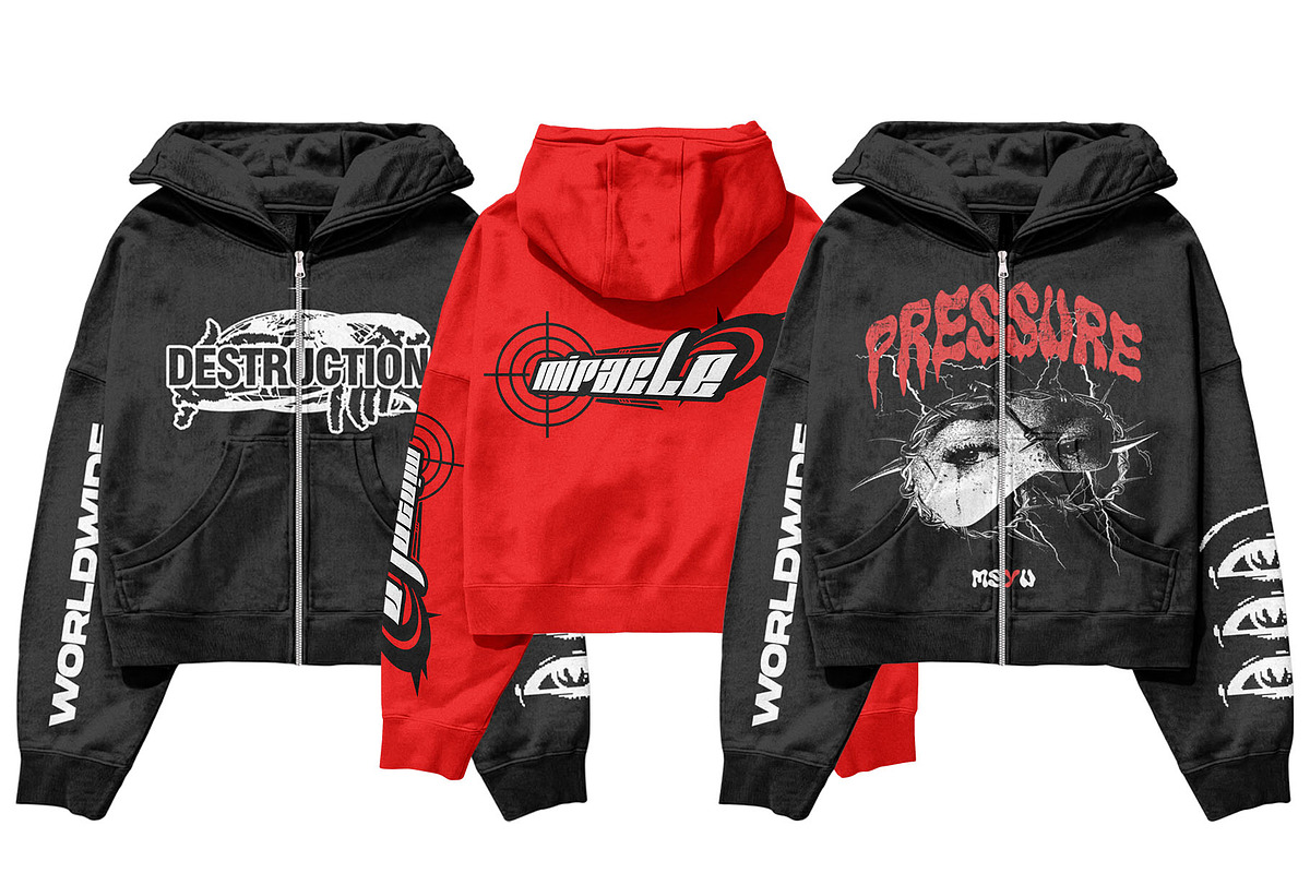 Mockup hoodie Zipper - vintage, a Hoody Mockup by arseavin project (Photo 3 of 3)