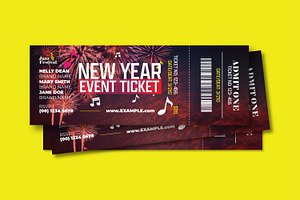 Event Ticket Template, a Card Template by MightyDesign