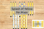 Splash of Yellow Pen Wraps, a Pattern Graphic by SmallTownDigital (Thumbnail 3 of 3)