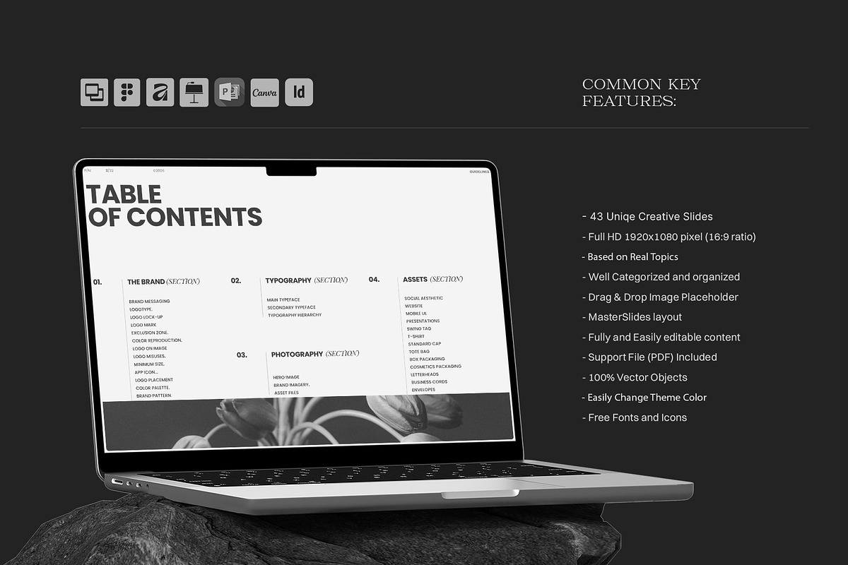 Brand Guidelines Presentation Design, a Presentation Template by Studio Monova (Photo 3 of 22)