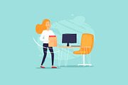Office life., an Education Illustration by Podis (Thumbnail 8 of 11)
