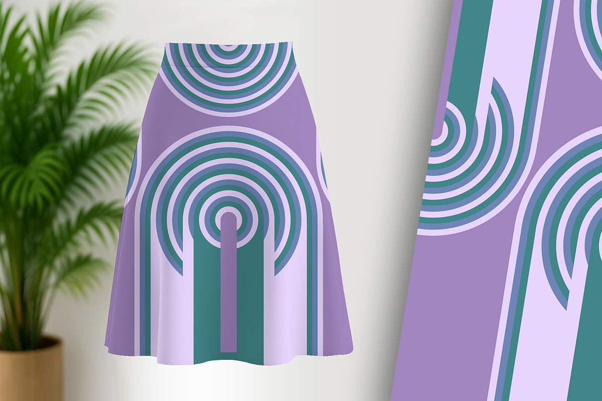 Purple and Teal Arches, a Background Graphic by Sharon Schwalbe (Photo 1 of 6)