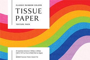 Tissue Textures In Rainbow