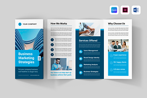 Trifold Brochure | Canva, Word, Indd, a Brochure Template by Leaflove