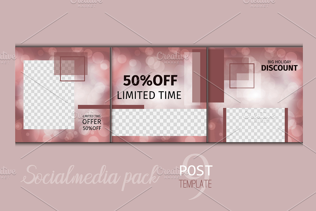 Social media template. Endless post, a Social Media Template by Iryna Danyliuk (Photo 2 of 4)
