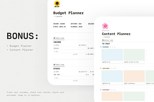 Lifestyle Planner / Notion Template