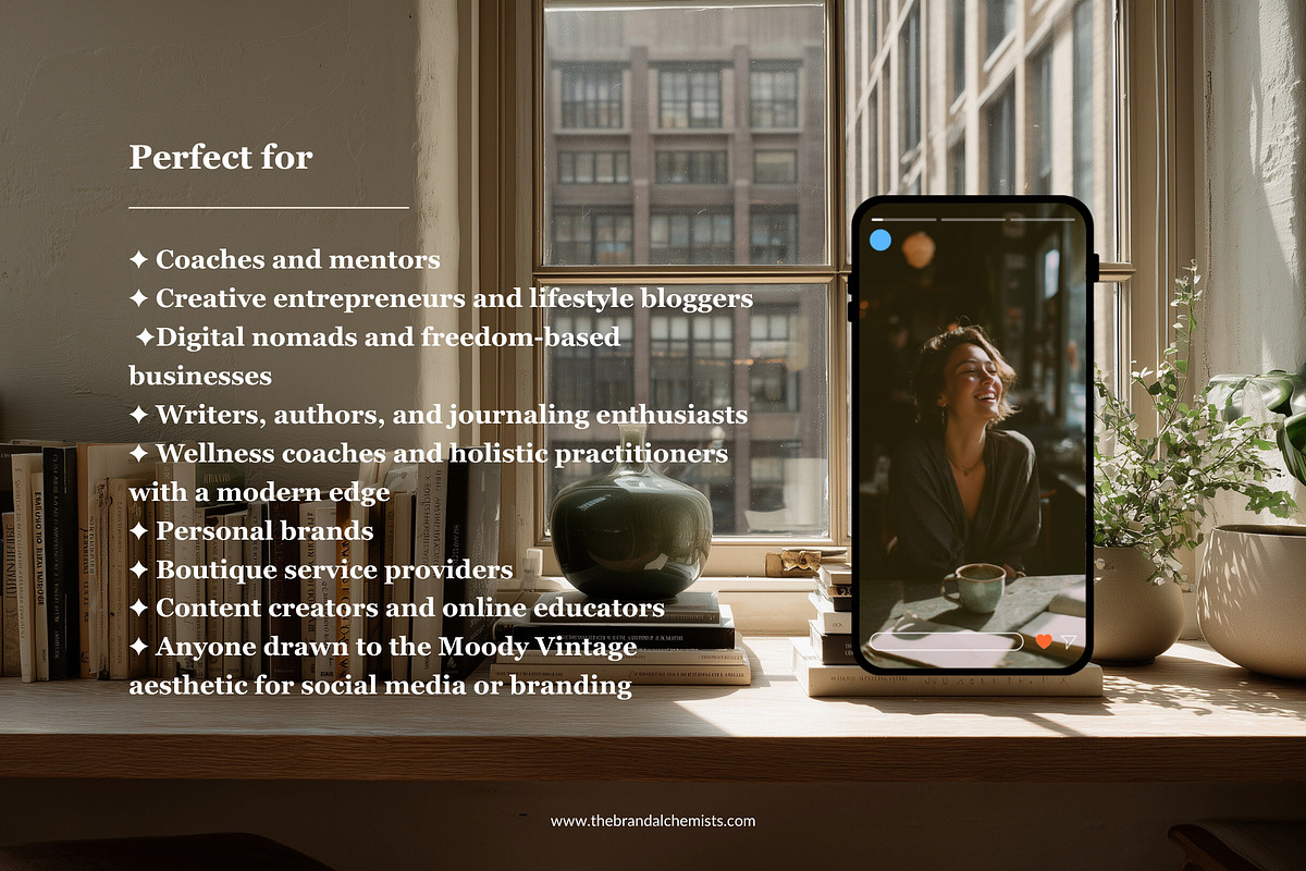 Vintage Vibes Brand Kit+Stock Images, a Branding & Logo Template by The Brand Alchemists (Photo 9 of 10)