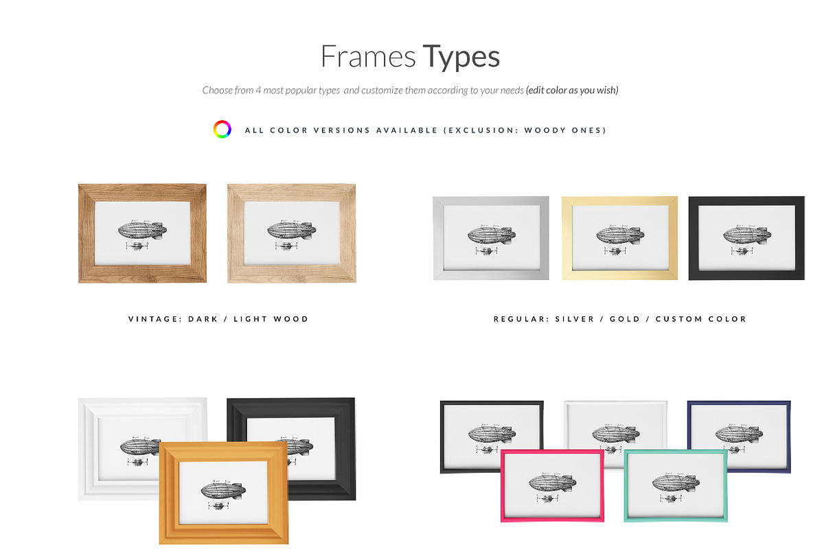 Many Frames Types & Hands Mock-ups, a Household Mockup by Apparel_Mockups (Photo 4 of 6)