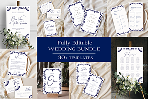 Mexican Talavera Wedding Bundle, a Templates & Theme by Akbaly