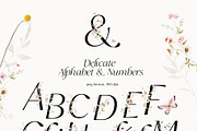Watercolor wildflowers & Bunnies Set, a Graphic by Grace Noboa Illustrations (Thumbnail 9 of 14)
