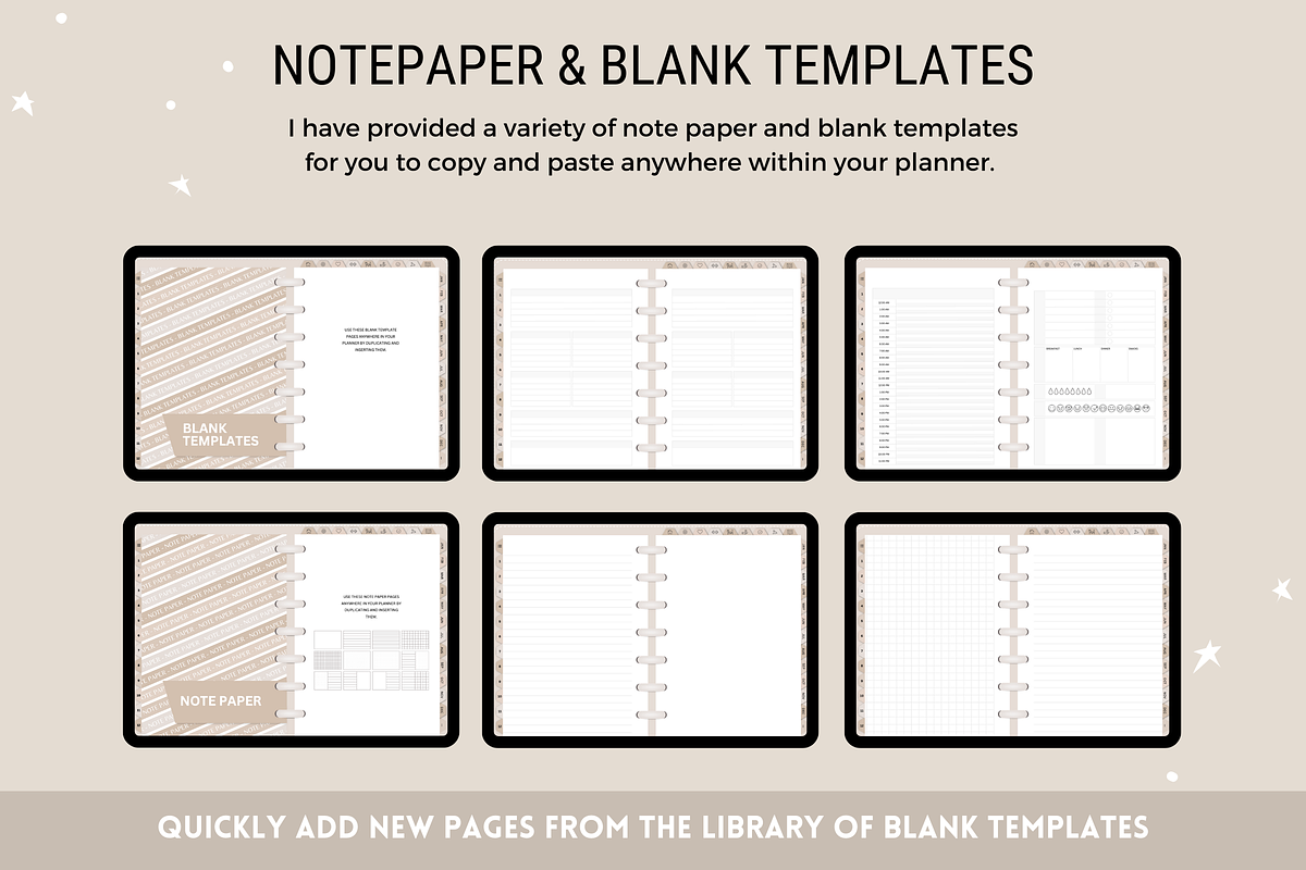 Cute Digital Life Planner 750+ pages, a Templates & Theme by SunshineStudioBoutique (Photo 8 of 9)