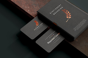 Rounded Corner Business Card Mockups