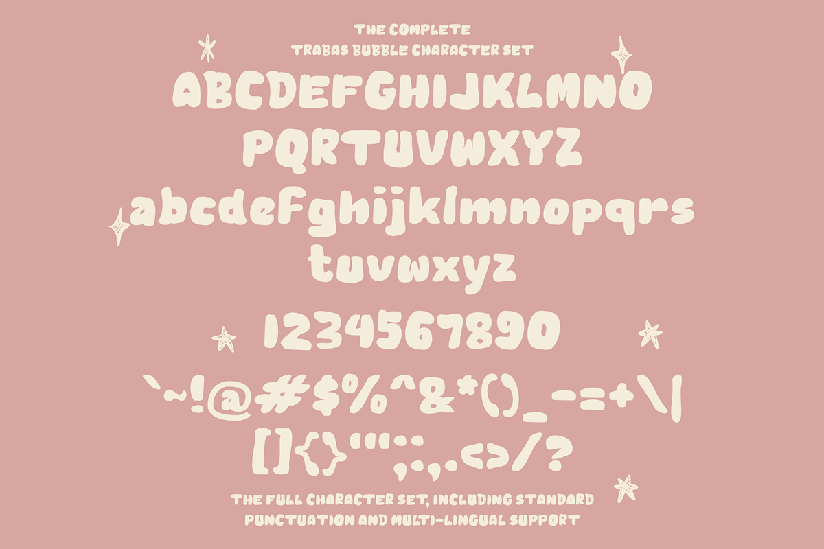 Trabas Bubble Vintage Display Font, a Sans Serif Font by mesuka (Photo 5 of 5)
