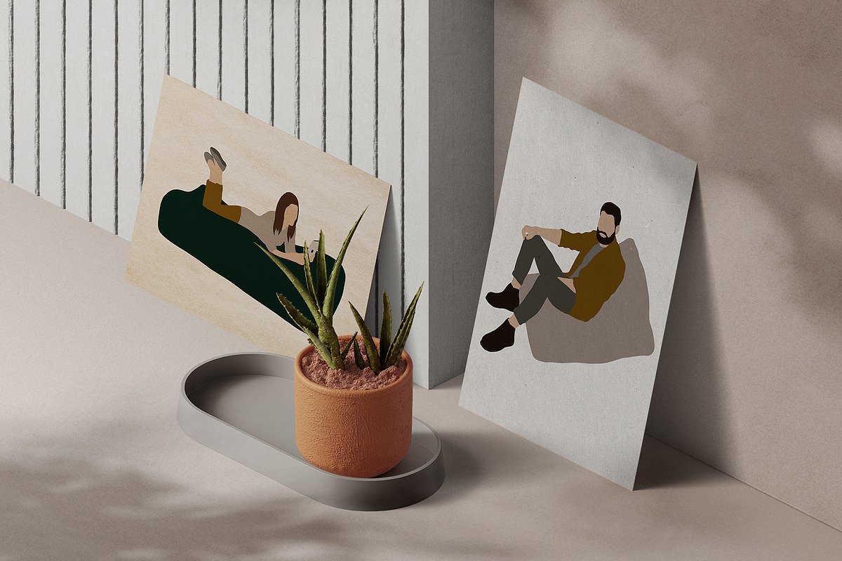 Reading & Resting People clipart, a Person Illustration by ApetekMarket (Photo 4 of 7)