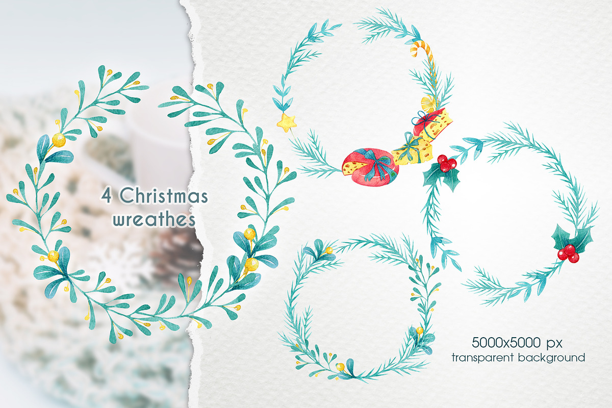 Watercolor Christmas Mice Clip art, an Animal Illustration by ArtPavo (Photo 6 of 9)