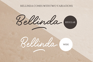 Bellinda Modern Calligraphy Fonts