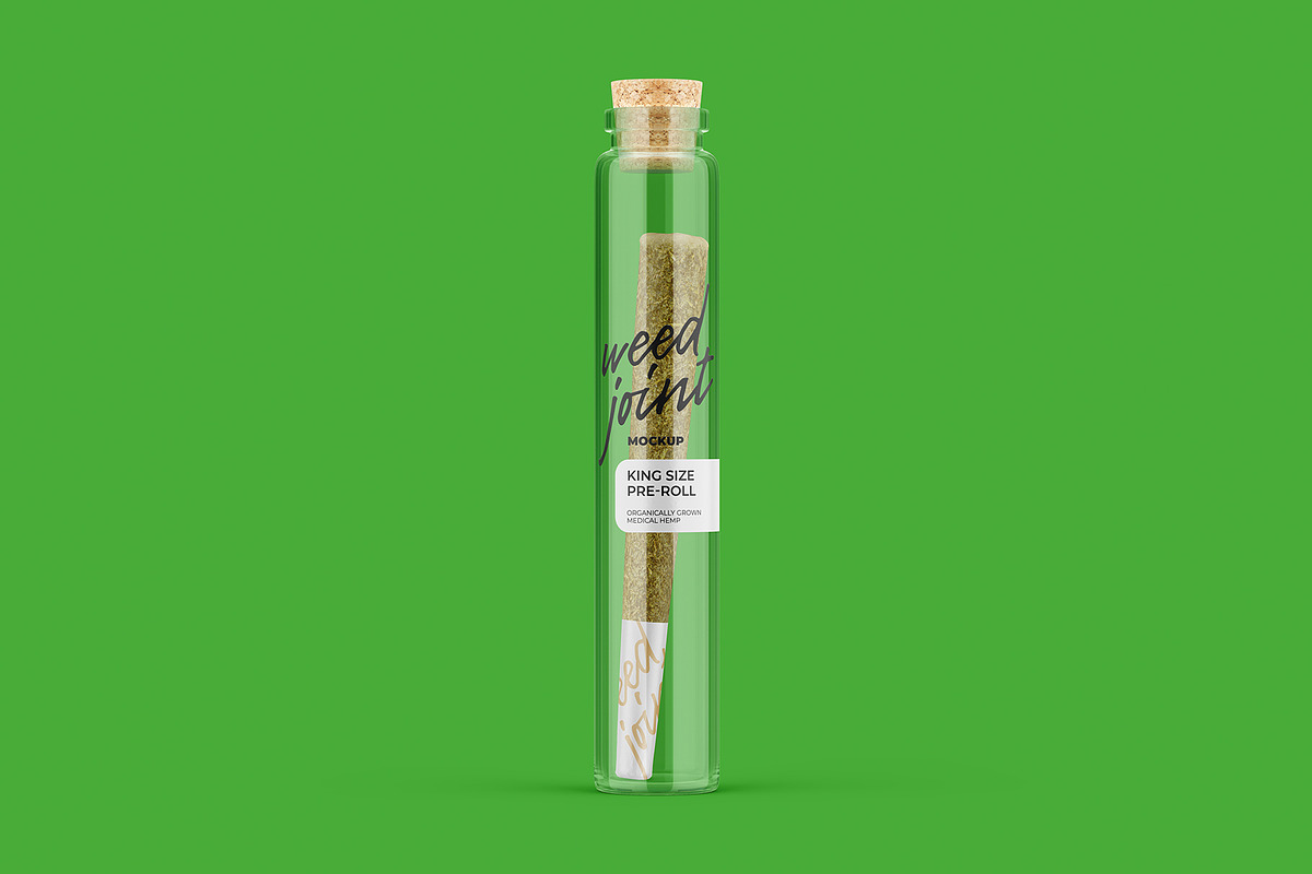 Weed Joint in Glass Tube Mockup, a Product Mockup by easymock 2 (Photo 10 of 12)
