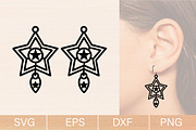 Moon & Stars Earring Svg Bundle, an Object Graphic by jannatulpakhi (Thumbnail 4 of 6)