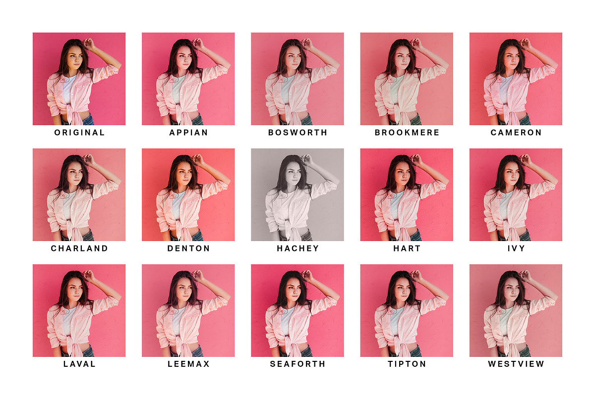Pink Lightroom Presets and LUTs preview 2