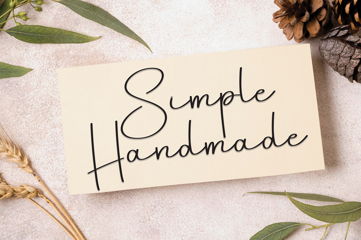 Think Autumn | Script Font, a Handwritten Font by Scratchones (Photo 5 of 8)