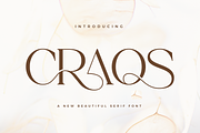 Craos - Beautiful Serif Font, a Serif Font by Aqeel_Art (Thumbnail 1 of 12)