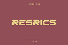 Resrics - Modern Futuristic Typeface
