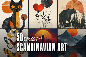 50 Scandinavian Art Prompts, an Object Graphic by MadeByAI Studio