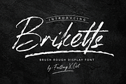 Briketts - Brush Rough Display Font, a Script Font by overlaytemplates (Thumbnail 1 of 5)