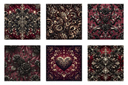 Burgundy and Black Glitter Digital, an Illustration by CreationArt (Thumbnail 2 of 5)