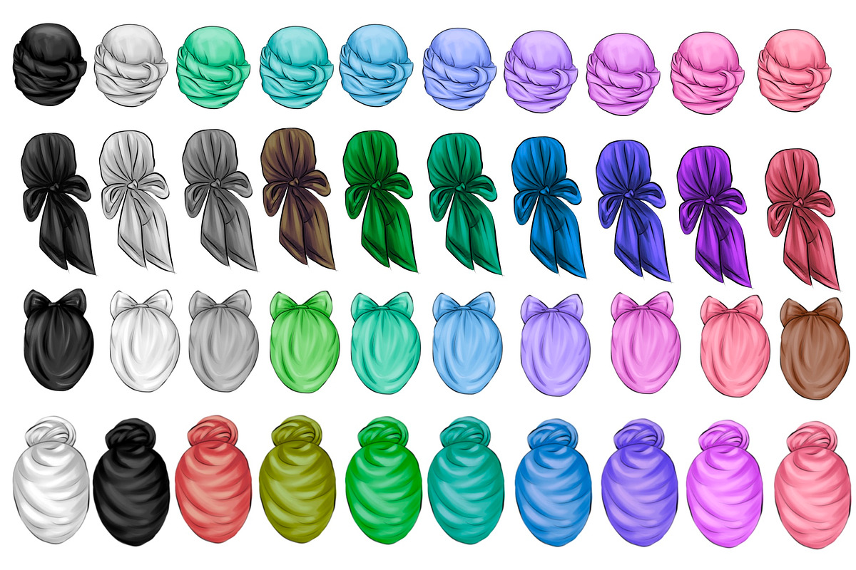 1300 hairstyles bundle, an Illustration by Elenbushe (Photo 9 of 10)