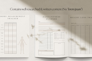 Fitness Planner Canva Template