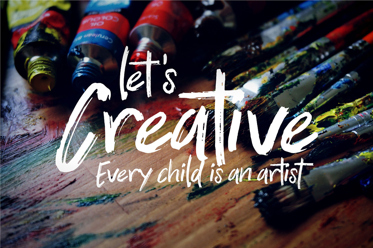 Zallord - Brush Font preview 2