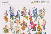 Summer flowers set, a Seasonal Illustration by Collection by VY (Thumbnail 5 of 11)