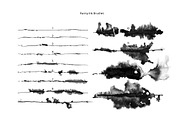 Runny Ink Brushes for Illustrator, a Brush Add-On by Mazheika Store (Thumbnail 6 of 7)
