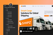 Shipz - Cargo Logistic Landing Page, a Websites & App Template by SLAB! Design (Thumbnail 2 of 4)