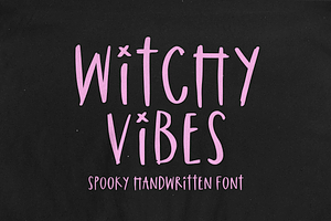 Witchy Vibes Spooky Halloween Font