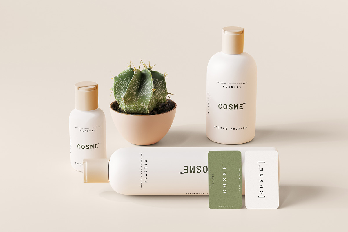 Disc Top-Cap Bottle Mockup Bundle, a Cups & Container Mockup by pmvch (Photo 13 of 60)