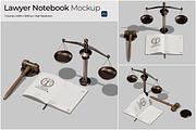 Lawyer Notebook Mockup, a Books & Magazine Mockup by Bartama Graphic (Thumbnail 1 of 5)