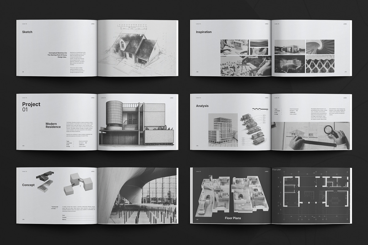 Architecture Portfolio Landscape, a Brochure Template by Studio Monova (Photo 5 of 15)