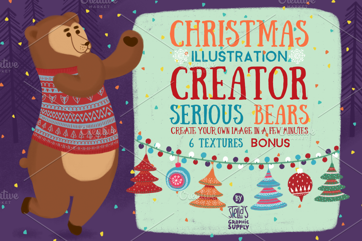Christmas Creators Bundle, a Decorative Illustration by Stella's Graphic Supply (Photo 3 of 8)