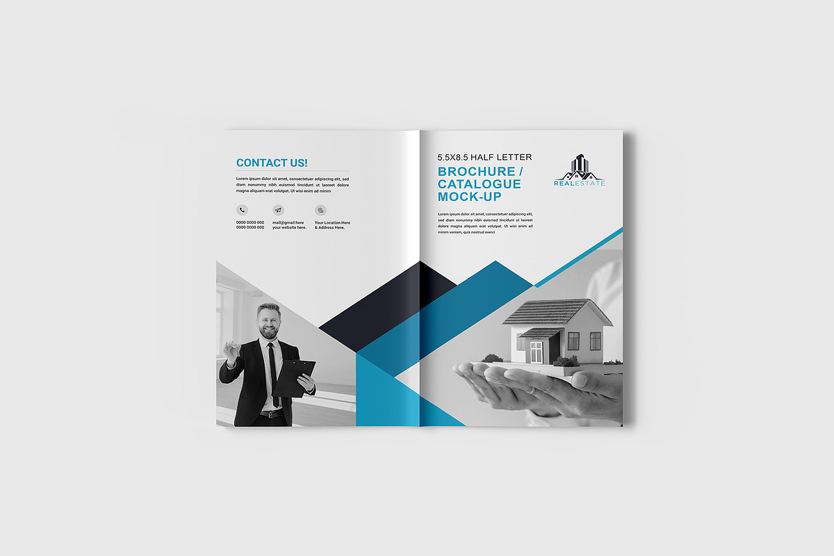 5.5x8.5 Brochure / Catalogue Mockup, a Books & Magazine Mockup by Illusiongraphic (Photo 5 of 22)