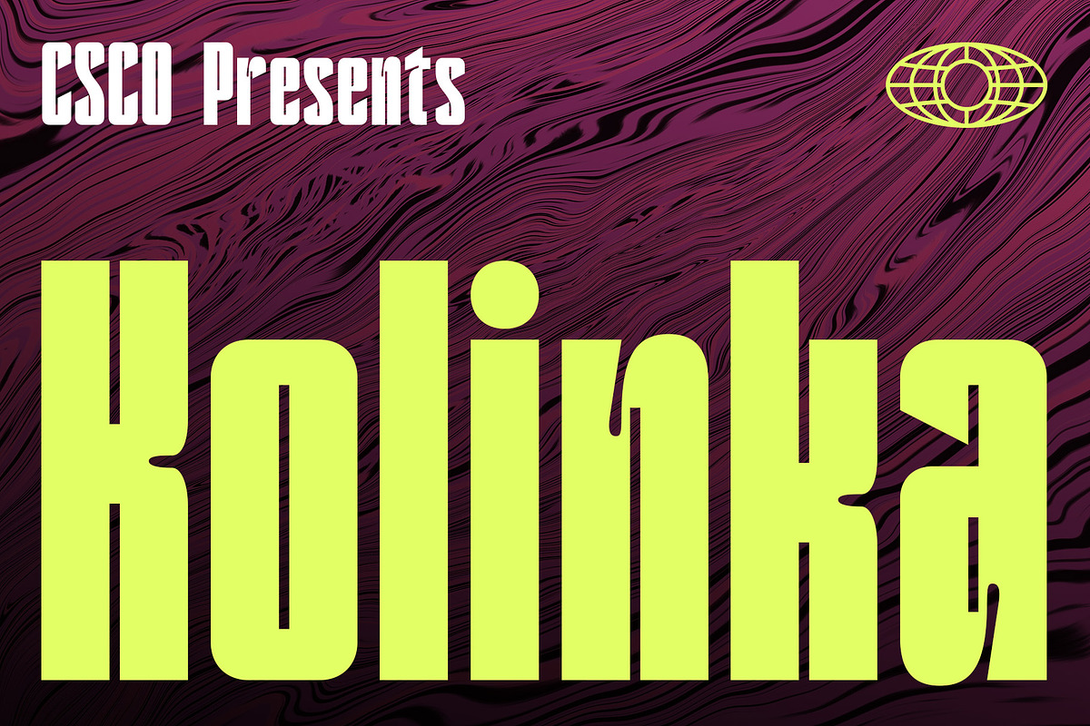Kolinka – Inktrap Font, a Sans Serif Font by Craft Supply Co. (Photo 1 of 8)