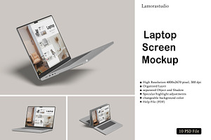 Laptop Screen Mockup, a Mockup by lamorastudio
