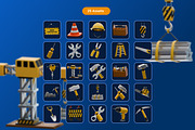 Construction Tools 3D Icons, an Object 3D Model by Azam Creative (Thumbnail 5 of 5)
