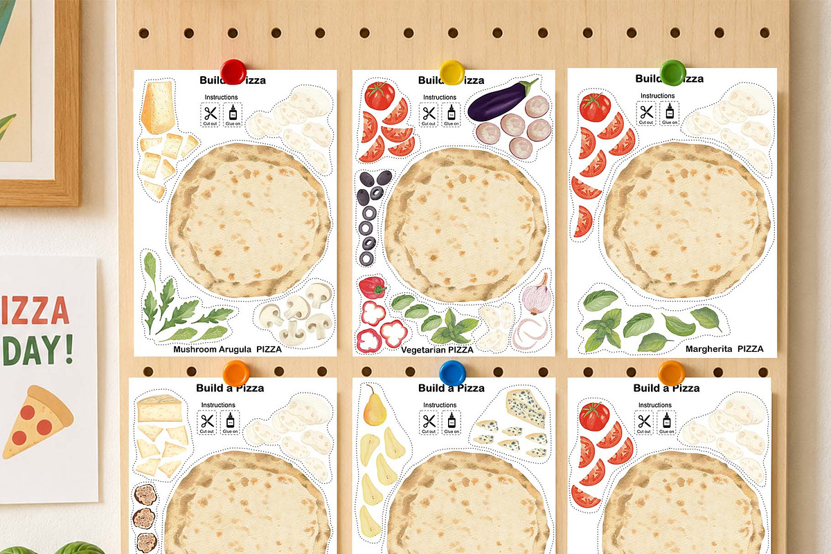 Pizza Activity Book for Kids, an Education Illustration by Sunshine Art (Photo 3 of 6)
