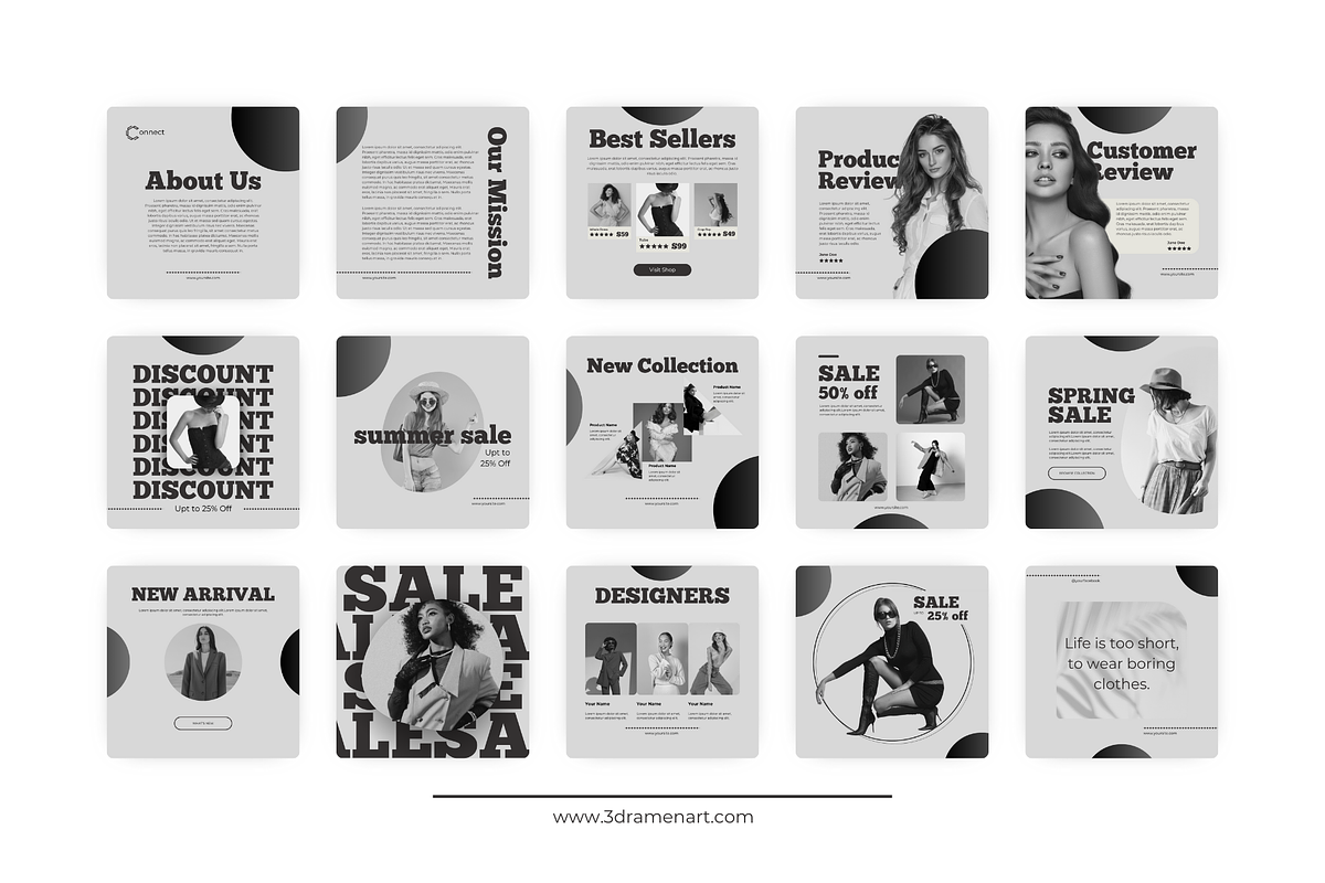 50 Branding Posts | Canva Template