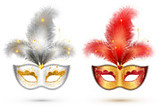 Carnival masks set (eps+jpg+png+tif), an Illustration by Art of Sun (Thumbnail 2 of 2)
