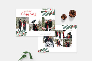 Christmas Card Template CD123